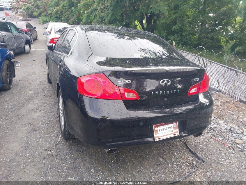 2012 Infiniti G VIN JN1CV6AP6CM624270 IAAI salvage auction — RIGHT SIDE, Salvage (Georgia), sold $350 on 2026-07-21 (photo 3)