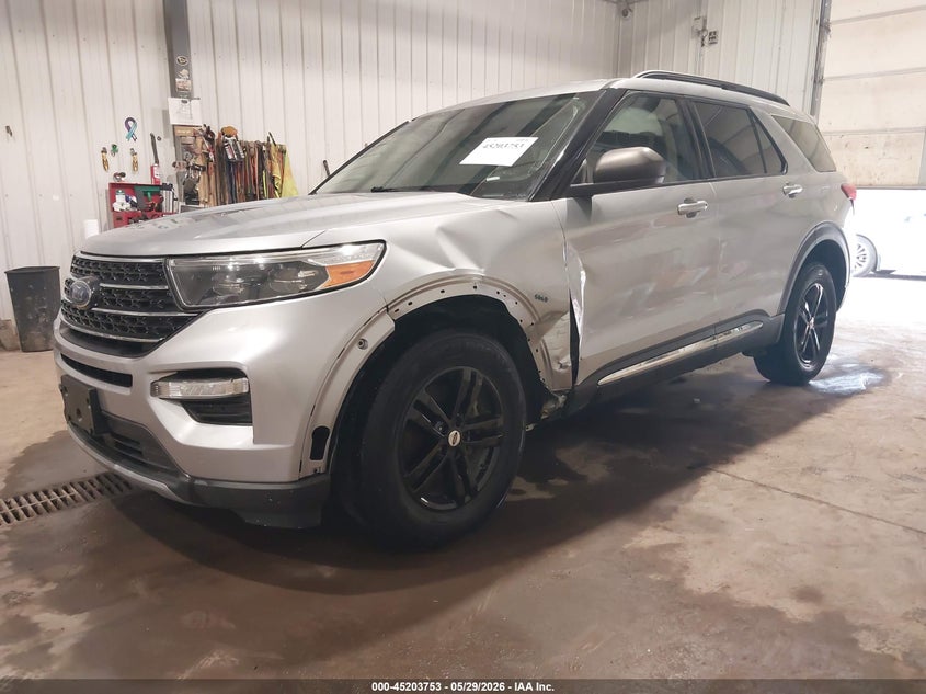 2020 Ford Explorer VIN 1FMSK8DH4LGB94444 IAAI salvage auction — SIDE, Salvage Title, sold $3,000 on 2026-07-31 (photo 2)