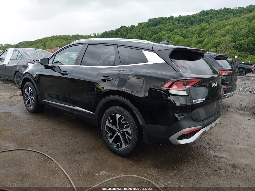 2023 Kia Sportage VIN 5XYK3CAF8PG078972 IAAI salvage auction — FRONT END, Salvage (West Virginia), sold $10,000 on 2026-07-18 (photo 3)