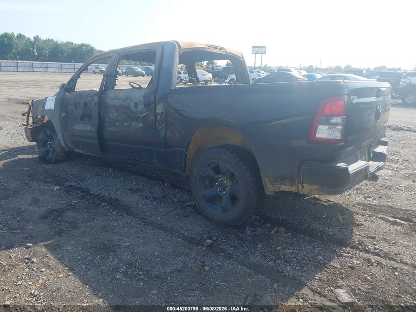 2019 Ram 1500 VIN 1C6RRFFG4KN888463 IAAI salvage auction — TOTAL BURN, Salvage Title, sold $125 on 2026-07-29 (photo 3)