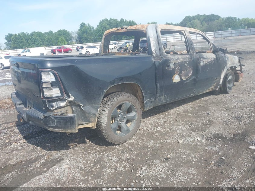 2019 Ram 1500 VIN 1C6RRFFG4KN888463 IAAI salvage auction — TOTAL BURN, Salvage Title, sold $125 on 2026-07-29 (photo 4)