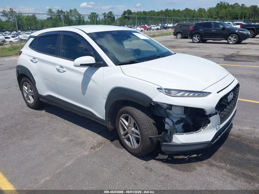 2021 Hyundai Kona VIN KM8K12AA7MU649121 IAAI salvage auction — RIGHT FRONT, Salvage (South Carolina), sold $3,750 on 2026-07-22 (photo 1)