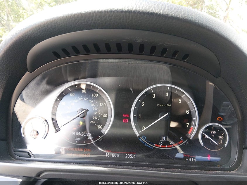2013 BMW 5er VIN WBAFR7C5XDC824329 IAAI salvage auction — WATER/FLOOD, Rebuildable (Florida), sold $325 on 2026-07-13 (photo 7)