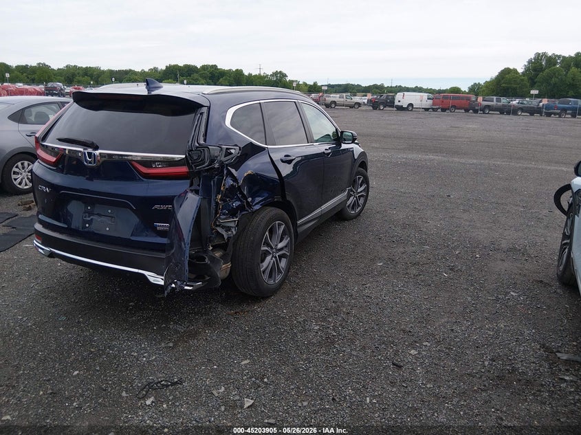 2020 Honda Cr-v VIN 7FART6H94LE006723 IAAI salvage auction — RIGHT REAR, Salvage - Greater Than 75% (Maryland), sold $10,700 on 2026-07-13 (photo 4)