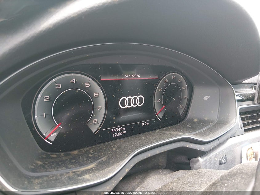 2024 Audi A4 VIN WAUEAAF40RN003559 IAAI salvage auction — Burn Engine, Salvage Title, sold $4,050 on 2026-07-09 (photo 7)