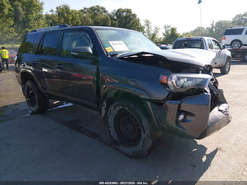 2022 Toyota 4runner VIN JTENU5JRXN6015092 IAAI salvage auction — FRONT END, Salvage (Missouri), sold $9,400 on 2026-08-02 (photo 1)