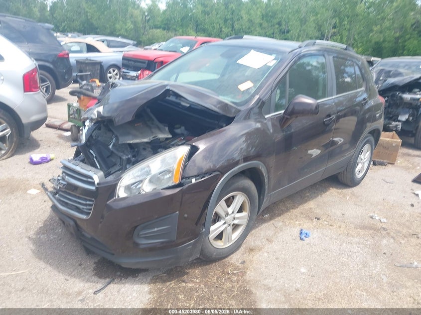 2015 Chevrolet Trax VIN KL7CJLSB1FB089095 IAAI salvage auction — FRONT END, Salvage Title, sold $350 on 2026-07-14 (photo 2)