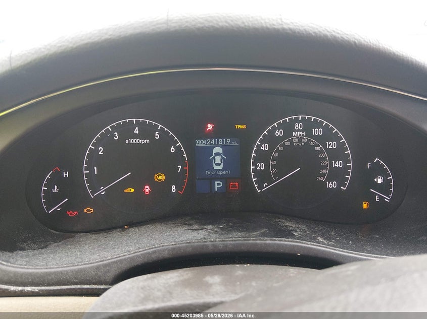 2009 Hyundai Genesis VIN KMHGC46E49U039157 IAAI salvage auction — Burn Engine, Salvage (South Carolina), sold $25 on 2026-07-22 (photo 7)