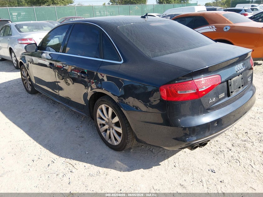 2015 Audi A4 VIN WAUBFAFLXFN043851 IAAI salvage auction — FRONT END, Salvage Title, sold $900 on 2026-07-06 (photo 3)