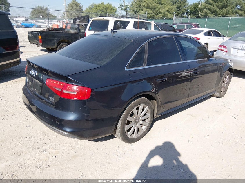 2015 Audi A4 VIN WAUBFAFLXFN043851 IAAI salvage auction — FRONT END, Salvage Title, sold $900 on 2026-07-06 (photo 4)