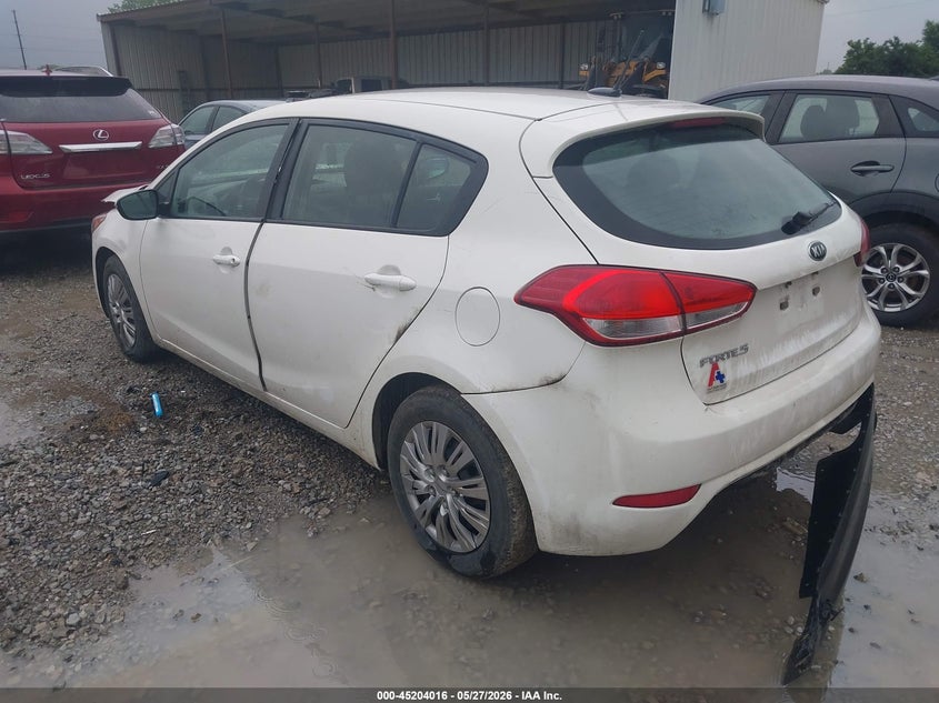 2017 Kia Forte VIN KNAFK5A84H5704784 IAAI salvage auction — FRONT END, Salvage Title, sold $825 on 2026-07-22 (photo 3)