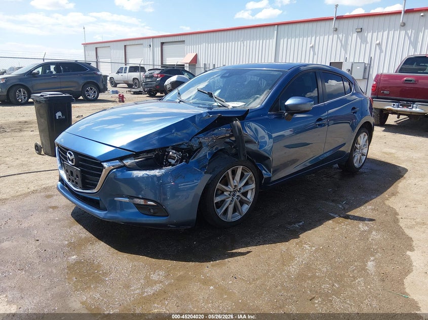 2017 Mazda 3 VIN JM1BN1M36H1136143 IAAI salvage auction — LEFT FRONT, Salvage (Kansas), sold $2,275 on 2026-07-31 (photo 2)