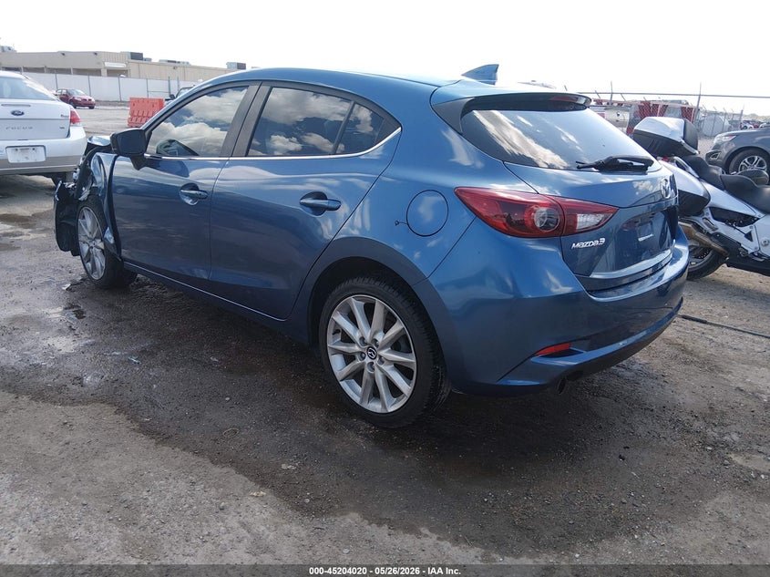 2017 Mazda 3 VIN JM1BN1M36H1136143 IAAI salvage auction — LEFT FRONT, Salvage (Kansas), sold $2,275 on 2026-07-31 (photo 3)