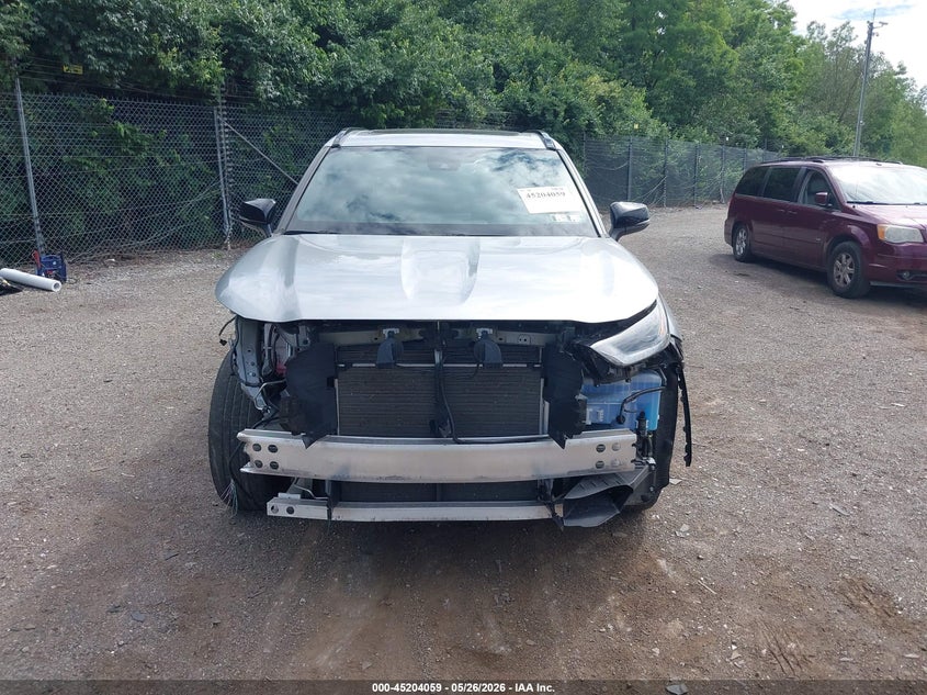 2022 Toyota Highlander VIN 5TDLZRBH3NS242506 IAAI salvage auction — RIGHT FRONT, Salvage (Pennsylvania), sold $12,400 on 2026-07-10 (photo 6)
