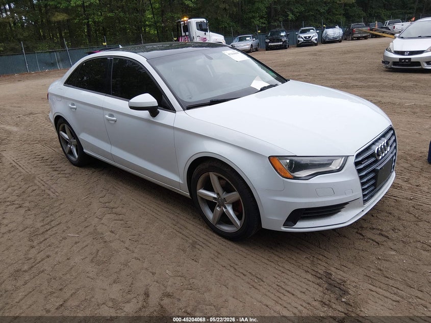 2015 Audi A3 VIN WAUBFGFF8F1003045 IAAI salvage auction — NORMAL WEAR, Clear (Virginia), sold $550 on 2026-07-23 (photo 1)