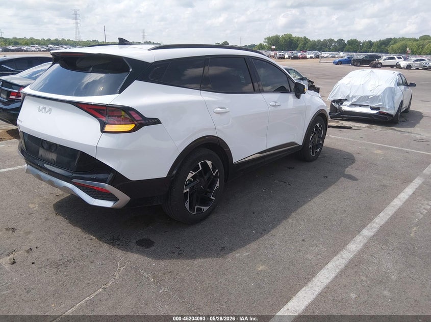 2025 Kia Sportage VIN 5XYK53DF6SG269109 IAAI salvage auction — FRONT END, Salvage Title, sold $13,050 on 2026-07-21 (photo 4)