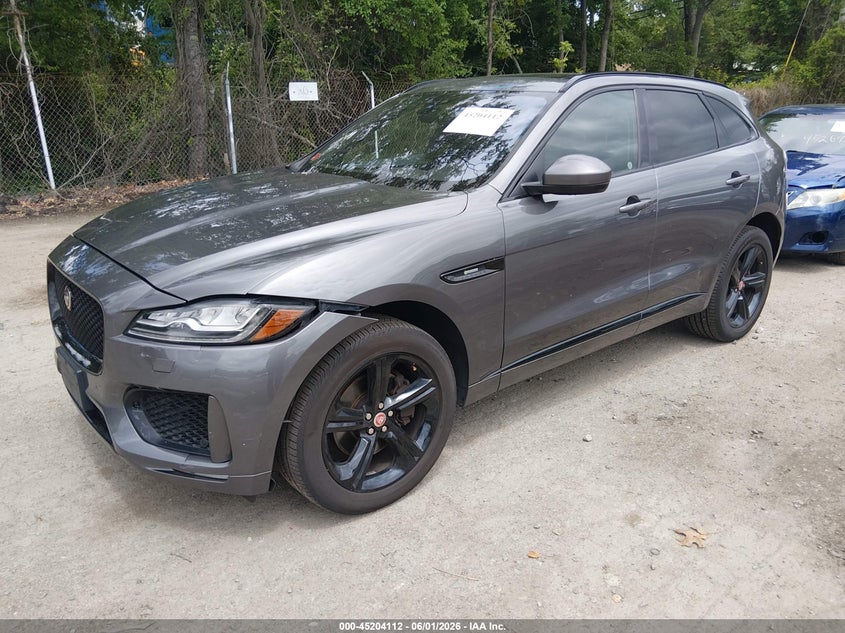 2017 Jaguar F-pace VIN SADCL2BV5HA059130 IAAI salvage auction — LEFT FRONT, Salvage (Rhode Island), sold $3,200 on 2026-07-07 (photo 2)
