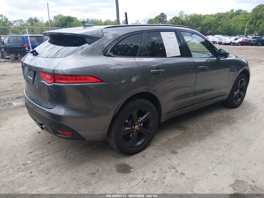 2017 Jaguar F-pace VIN SADCL2BV5HA059130 IAAI salvage auction — LEFT FRONT, Salvage (Rhode Island), sold $3,200 on 2026-07-07 (photo 4)