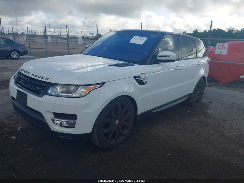 2017 Land rover Range rover sport VIN SALWR2FE4HA134619 IAAI salvage auction — RIGHT FRONT, Salvage (Louisiana), sold $9,300 on 2026-07-06 (photo 2)