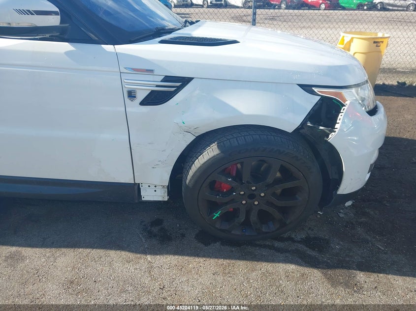 2017 Land rover Range rover sport VIN SALWR2FE4HA134619 IAAI salvage auction — RIGHT FRONT, Salvage (Louisiana), sold $9,300 on 2026-07-06 (photo 6)