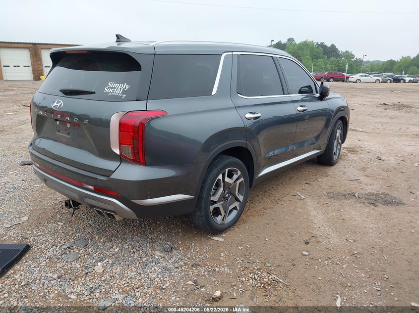 2024 Hyundai Palisade VIN KM8R44GE4RU654618 IAAI salvage auction — LEFT SIDE, Salvage (North Carolina), sold $13,500 on 2026-07-30 (photo 4)
