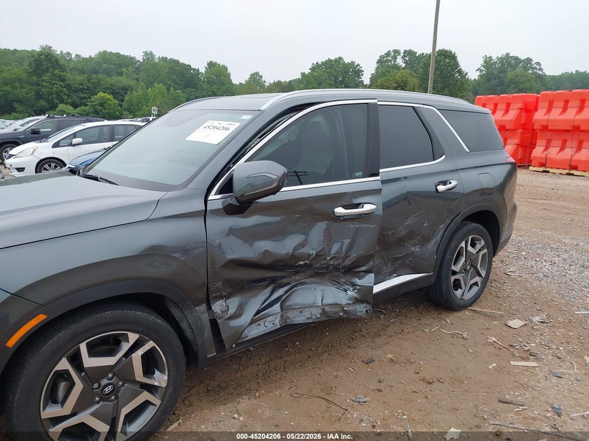 2024 Hyundai Palisade VIN KM8R44GE4RU654618 IAAI salvage auction — LEFT SIDE, Salvage (North Carolina), sold $13,500 on 2026-07-30 (photo 6)