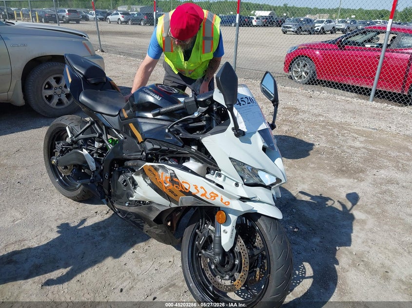 2026 Kawasaki Zx VIN ML5ZXCS18TDA43294 IAAI salvage auction — ALL OVER, Salvage Title, sold $3,100 on 2026-07-07 (photo 1)