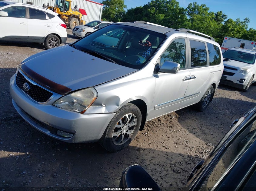 2014 Kia SEDONA VIN KNDMH4C75E6564886 IAAI salvage auction — NORMAL WEAR, Original (Kentucky), sold $625 on 2026-07-29 (photo 2)