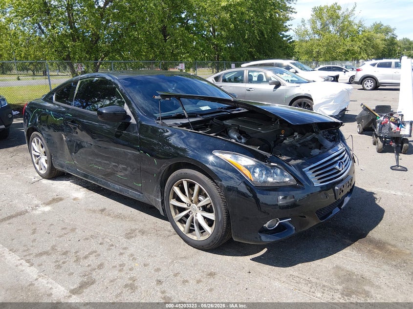 2013 Infiniti G VIN JN1CV6EL2DM982068 IAAI salvage auction — FRONT END, Salvage (New Jersey), sold $575 on 2026-09-07 (photo 1)