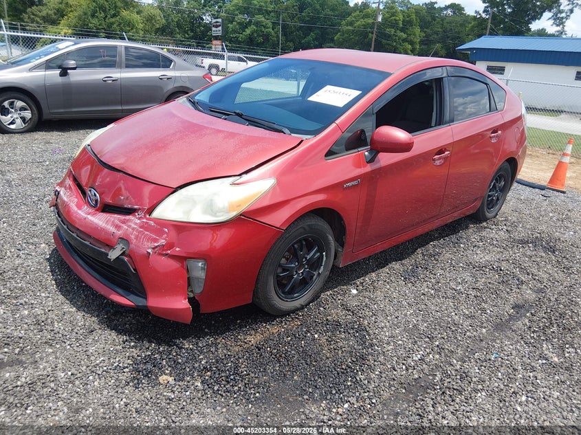 2012 Toyota Prius VIN JTDKN3DU7C1573923 IAAI salvage auction — FRONT END, Salvage (South Carolina), sold $825 on 2026-07-14 (photo 2)