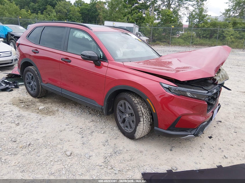 2026 Honda Cr-v VIN 7FARS6H62TE057629 IAAI salvage auction — LEFT FRONT, Salvage (West Virginia), sold $9,675 on 2026-07-29 (photo 1)