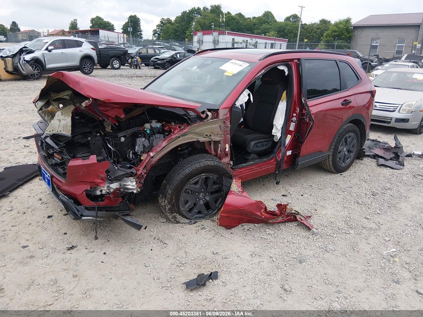 2026 Honda Cr-v VIN 7FARS6H62TE057629 IAAI salvage auction — LEFT FRONT, Salvage (West Virginia), sold $9,675 on 2026-07-29 (photo 2)