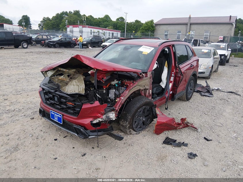 2026 Honda Cr-v VIN 7FARS6H62TE057629 IAAI salvage auction — LEFT FRONT, Salvage (West Virginia), sold $9,675 on 2026-07-29 (photo 6)