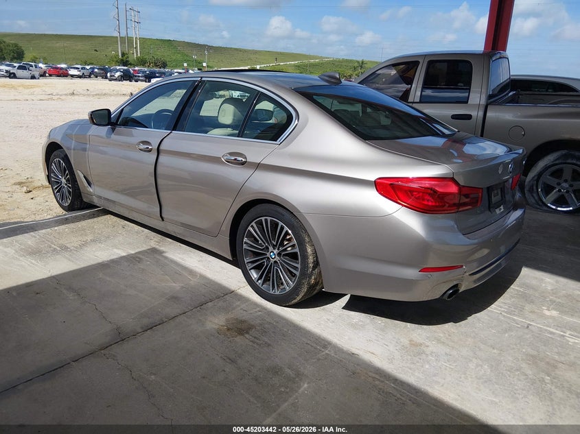 2017 BMW 5er VIN WBAJA5C34HG893763 IAAI salvage auction — RIGHT REAR, Rebuildable (Florida), sold $7,500 on 2026-07-07 (photo 3)