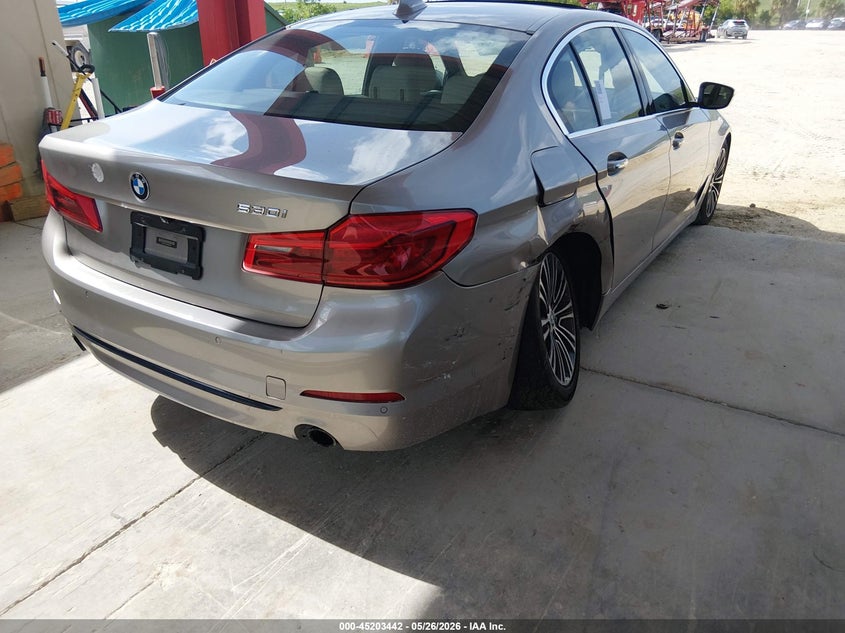 2017 BMW 5er VIN WBAJA5C34HG893763 IAAI salvage auction — RIGHT REAR, Rebuildable (Florida), sold $7,500 on 2026-07-07 (photo 6)