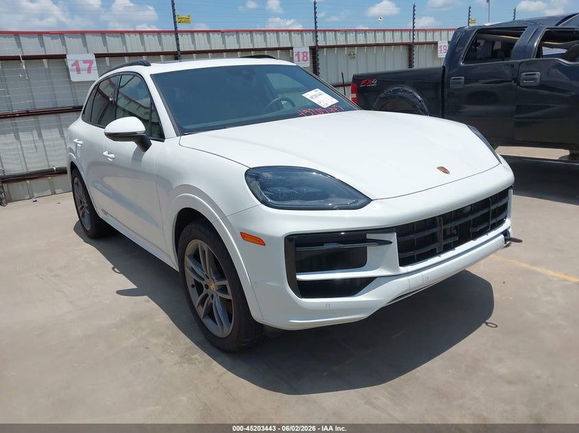 2025 Porsche Cayenne VIN WP1AA2AYXSDA01703 IAAI salvage auction — UNDERCARRIAGE, Original (Texas), sold $28,250 on 2026-07-28 (photo 1)