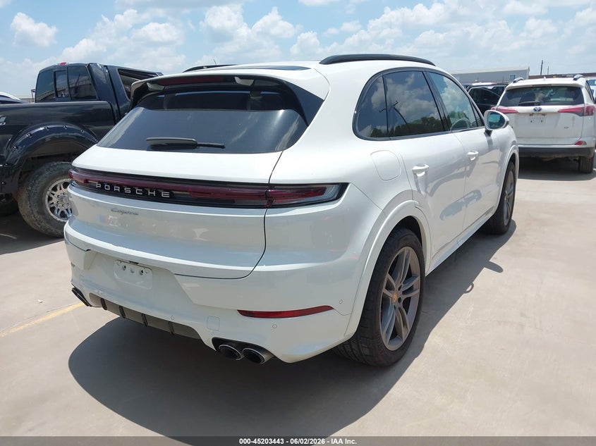 2025 Porsche Cayenne VIN WP1AA2AYXSDA01703 IAAI salvage auction — UNDERCARRIAGE, Original (Texas), sold $28,250 on 2026-07-28 (photo 4)