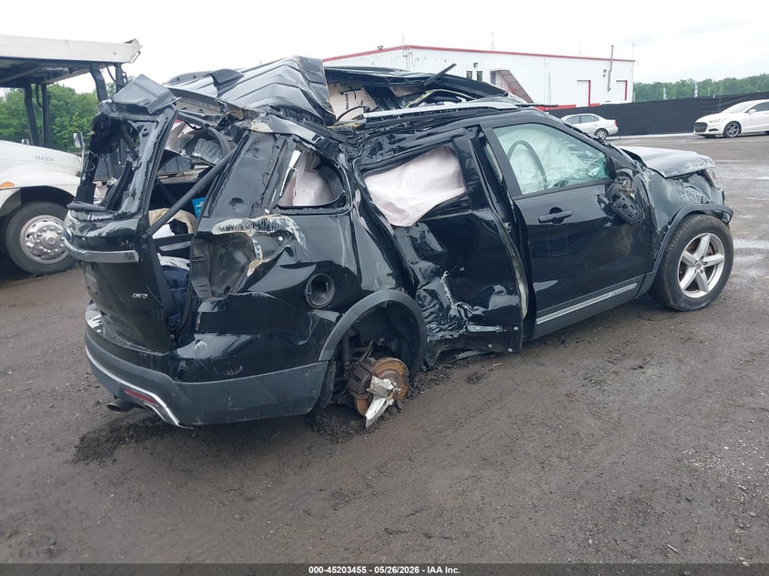 2017 Ford Explorer VIN 1FM5K8D82HGD05545 IAAI salvage auction — ROLLOVER, Non-Repairable (Maryland), sold $575 on 2026-07-25 (photo 4)