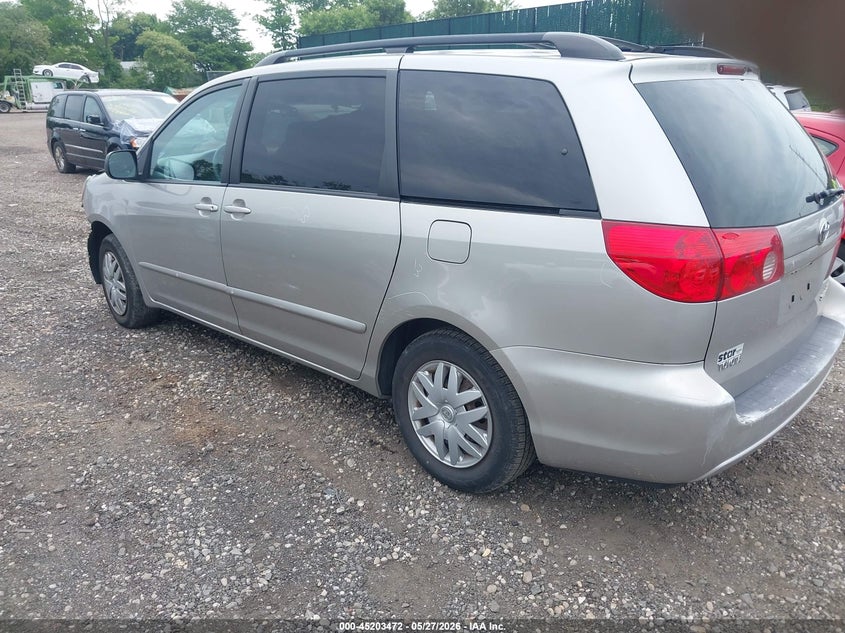 2007 Toyota Sienna VIN 5TDZK23C37S061563 IAAI salvage auction — FRONT & REAR, Mv-907A (New York), sold $700 on 2026-07-07 (photo 3)