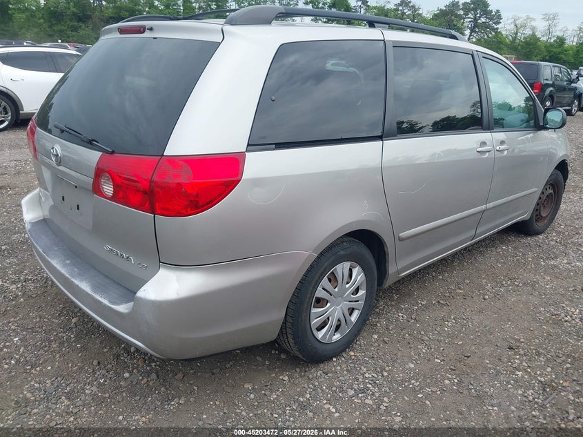 2007 Toyota Sienna VIN 5TDZK23C37S061563 IAAI salvage auction — FRONT & REAR, Mv-907A (New York), sold $700 on 2026-07-07 (photo 4)