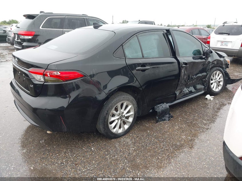 2022 Toyota Corolla VIN 5YFVPMAE3NP320624 IAAI salvage auction — RIGHT SIDE, Salvage (Texas), sold $3,050 on 2026-07-22 (photo 4)