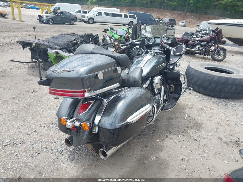 2021 Kawasaki Vulcan VIN JKBVNRB10MA023401 IAAI salvage auction — LEFT FRONT, Salvage (Massachusetts), sold $1,300 on 2026-07-28 (photo 4)