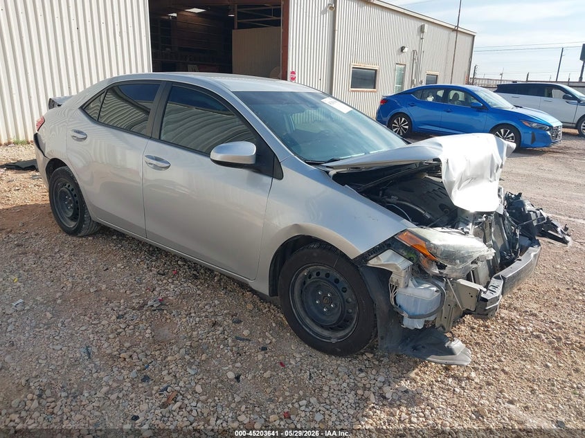 2019 Toyota Corolla VIN 5YFBURHE3KP885952 IAAI salvage auction — FRONT & REAR, Salvage (Texas), sold $1,100 on 2026-07-16 (photo 1)