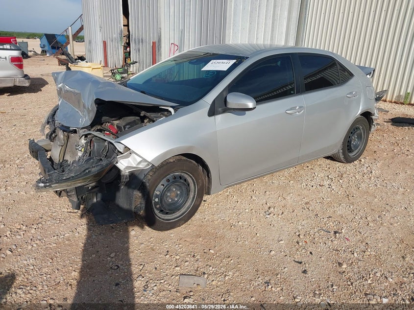 2019 Toyota Corolla VIN 5YFBURHE3KP885952 IAAI salvage auction — FRONT & REAR, Salvage (Texas), sold $1,100 on 2026-07-16 (photo 2)