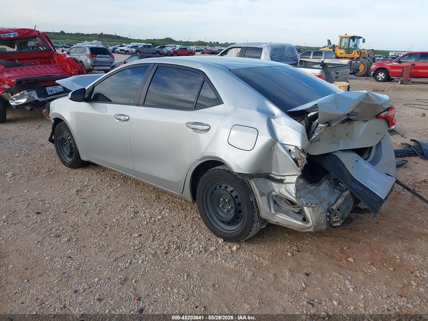 2019 Toyota Corolla VIN 5YFBURHE3KP885952 IAAI salvage auction — FRONT & REAR, Salvage (Texas), sold $1,100 on 2026-07-16 (photo 3)