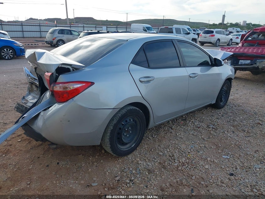 2019 Toyota Corolla VIN 5YFBURHE3KP885952 IAAI salvage auction — FRONT & REAR, Salvage (Texas), sold $1,100 on 2026-07-16 (photo 4)