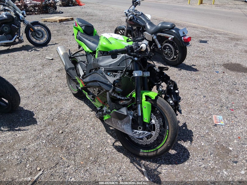 2023 Kawasaki Zx VIN JKBZXJH11PA017471 IAAI salvage auction — FRONT END, Salvage (Utah), sold $2,650 on 2026-07-15 (photo 1)