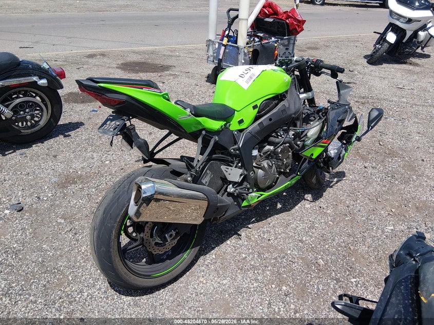 2023 Kawasaki Zx VIN JKBZXJH11PA017471 IAAI salvage auction — FRONT END, Salvage (Utah), sold $2,650 on 2026-07-15 (photo 4)
