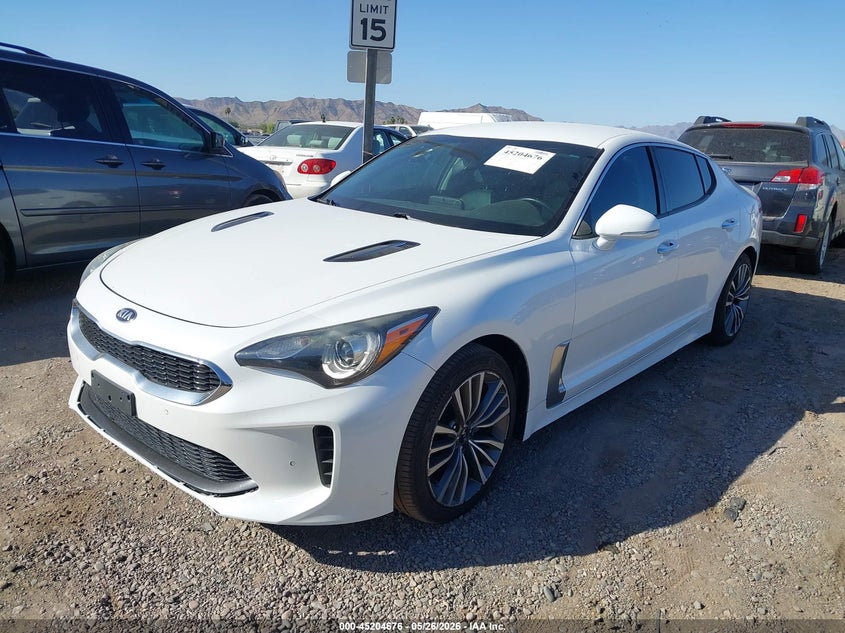 2019 Kia Stinger VIN KNAE15LA9K6066144 IAAI salvage auction — NORMAL WEAR, Restored (Arizona), sold $3,325 on 2026-07-14 (photo 2)