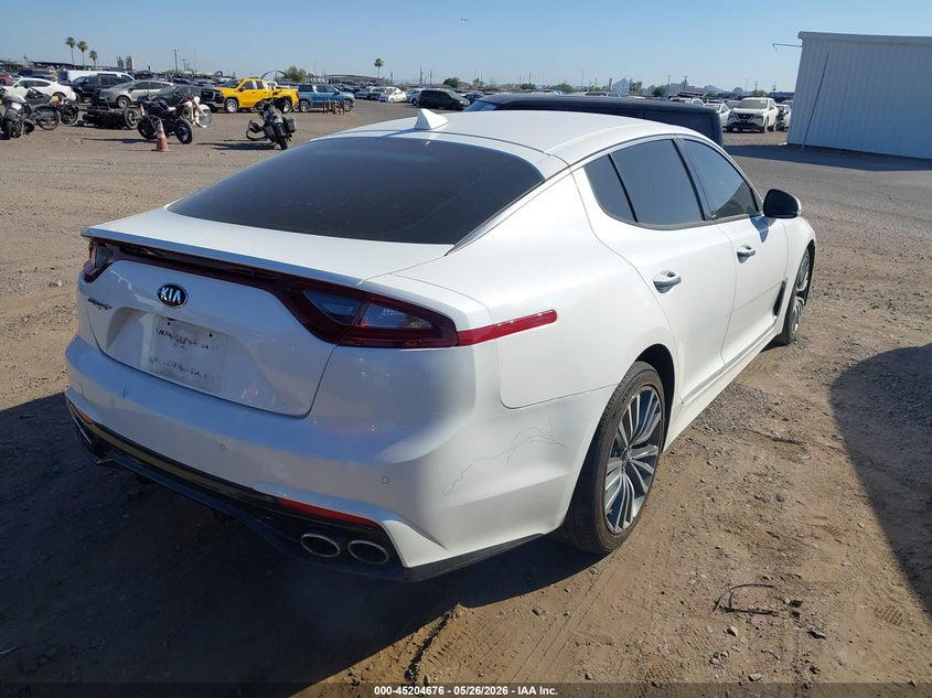2019 Kia Stinger VIN KNAE15LA9K6066144 IAAI salvage auction — NORMAL WEAR, Restored (Arizona), sold $3,325 on 2026-07-14 (photo 4)